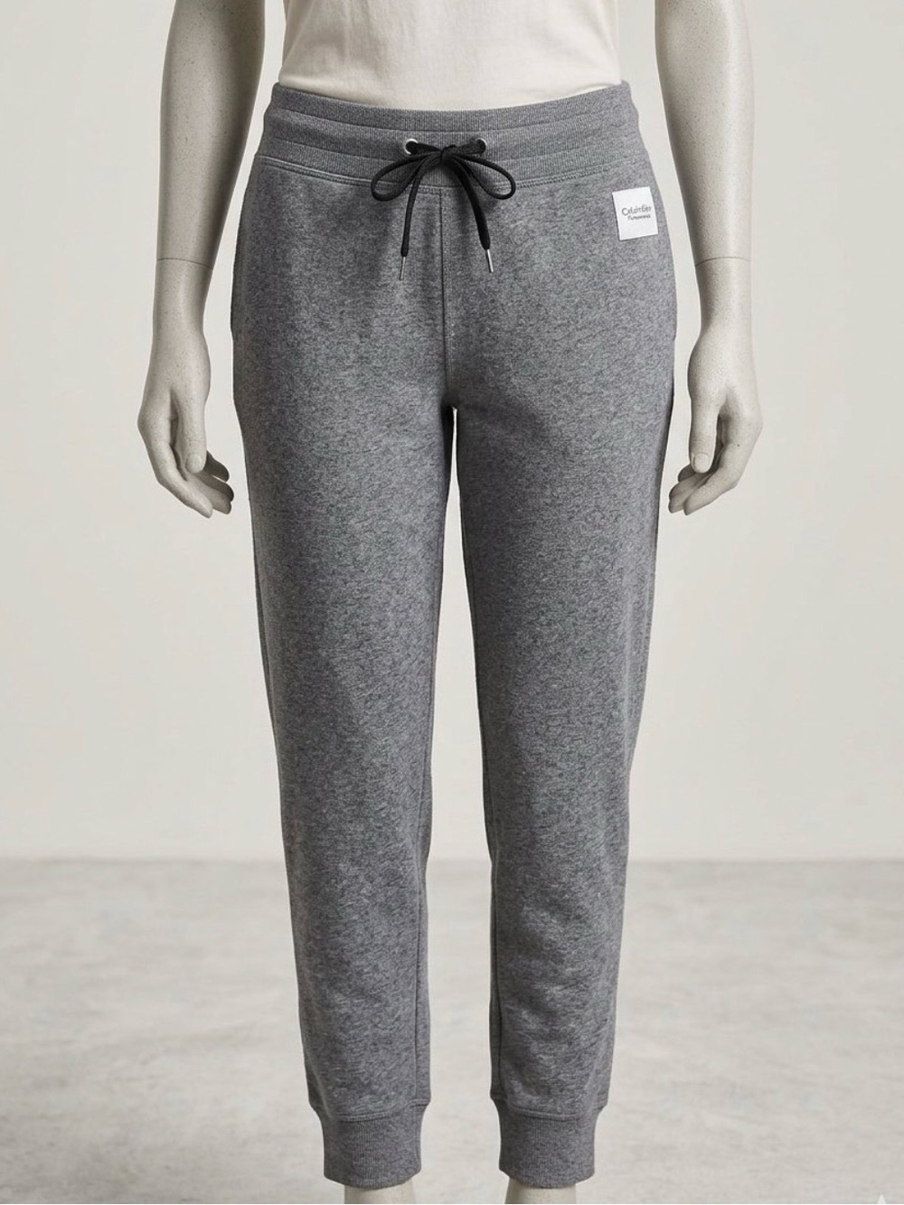 Calvin Klein Performance Heather Gray Athletic Joggers Sweatpants Large